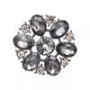 1pcs Luxurious Glass Rhinestone Buttons Fur Coat with Men's and Women's Decor Accessories Hollow Design Metal Sewing Button