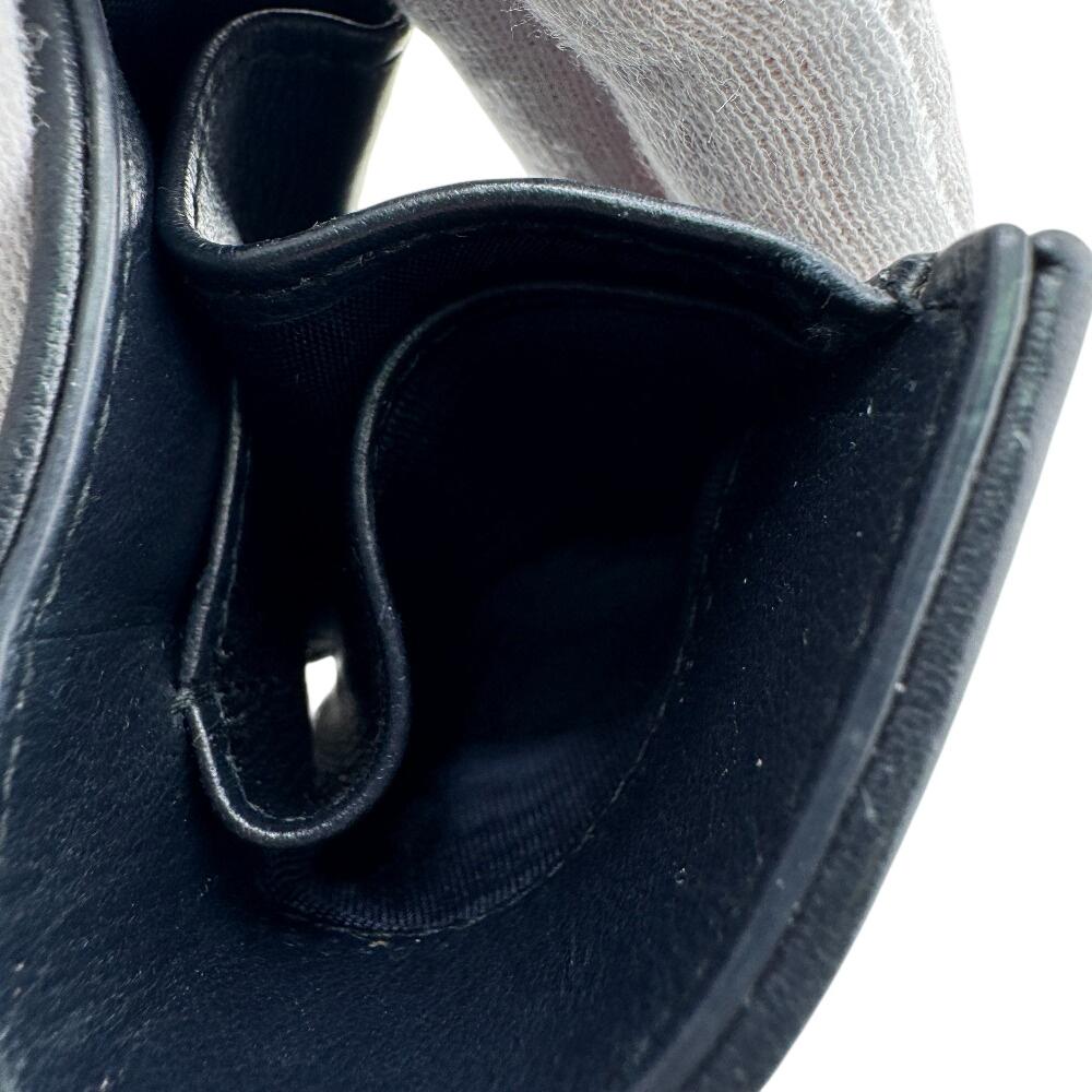 Dior compact Oblique canvas Montagne 30 Tri-fold wallet Navy canvas Women Used