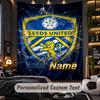 TapestryLeeds United Custom Name Text Personalized Wall Hanging Tapestry Home Wall Decor