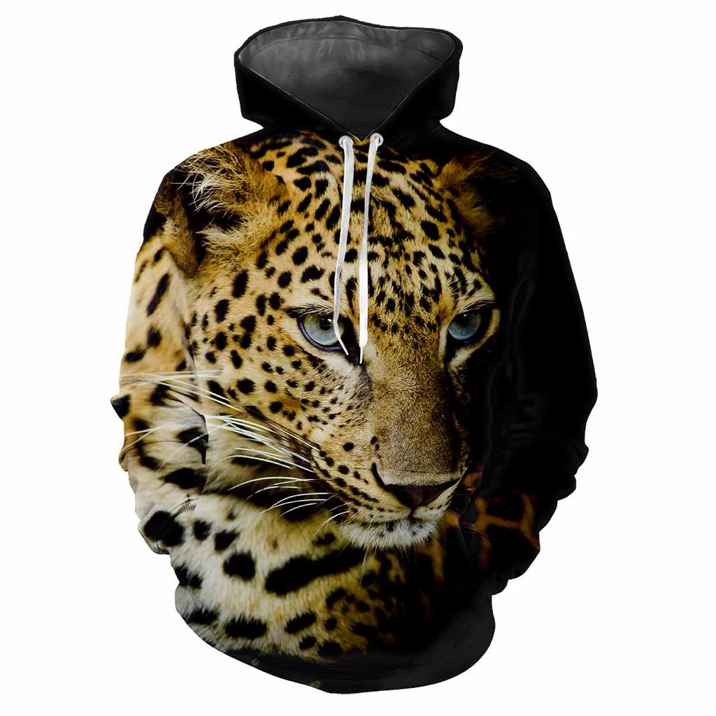 Tiger Djur Best 3d Tryckt Vår Och Höst Män Med Huvtröja Lös Casual Mode Personlighet För Att Skapa Bekväma Kläder