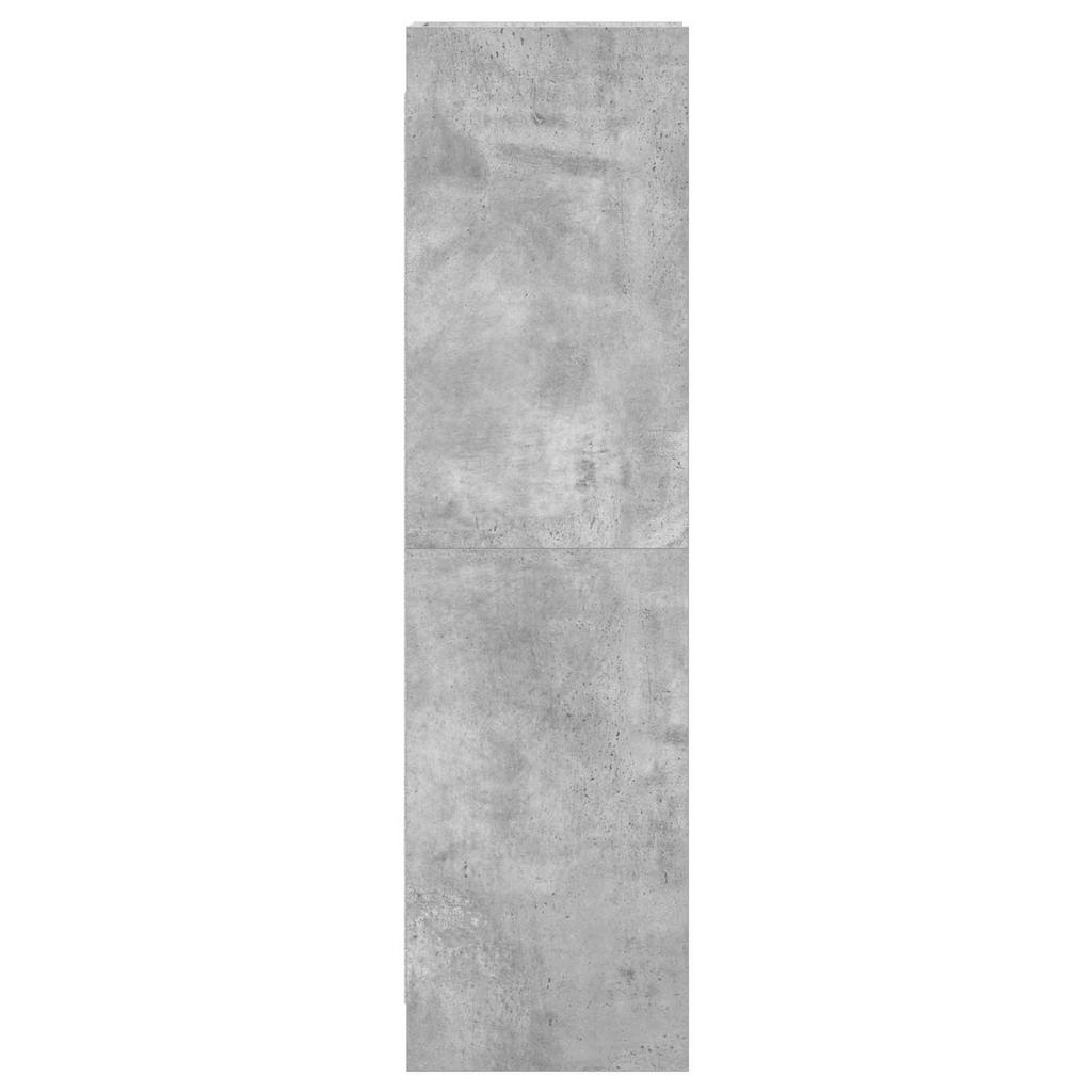 Bookshelf Concrete Grey 30 x 30 x 111 cm Engineered Wood