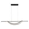 Lampe Suspendue Moderne Design Pour Salon Salle À Manger Au-dessus Table Noire Couleur Neutre LED 35W Ambar Milagro