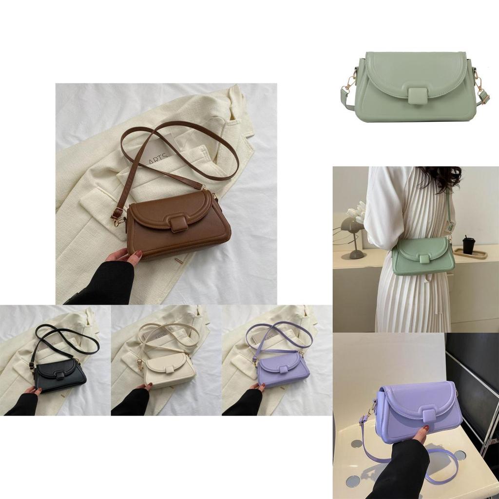 Trendy Small Box Bag For Women 2023 Street Style Fashionable Shoulder Bag Casual Chic Pu Leather Handbag With Magnetic Closure