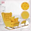 Gaja Rocking Chair, Scandinavian, Family Furniture, Yellow, Rocking Chair