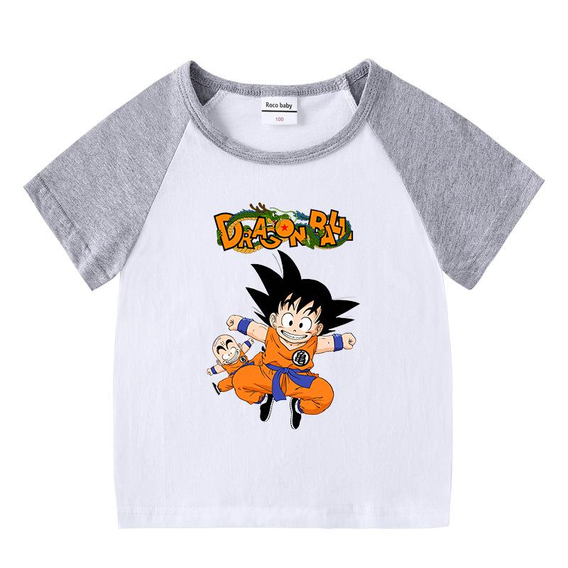 Kids' Summer Color Block Two-Piece Set: Baby Hot Pants & Short Sleeve T-Shirt Casual Outfit