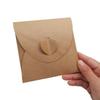 Western Retro Kraft CD Envelopes - Peach Heart Design (50 Pack)