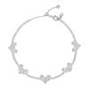 Cui Yan S925 Sterling Silver Korean Laser-Cut Heart Bracelet for Women - Simple, Light Luxury Fine Jewelry