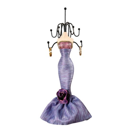 Mini Manequim Suporte de Joias Manequim Feminino Organizador de Joias com 8 Ganchos Suporte de Exibição de 2 Níveis para Colares Pulseiras Brincos Anéis