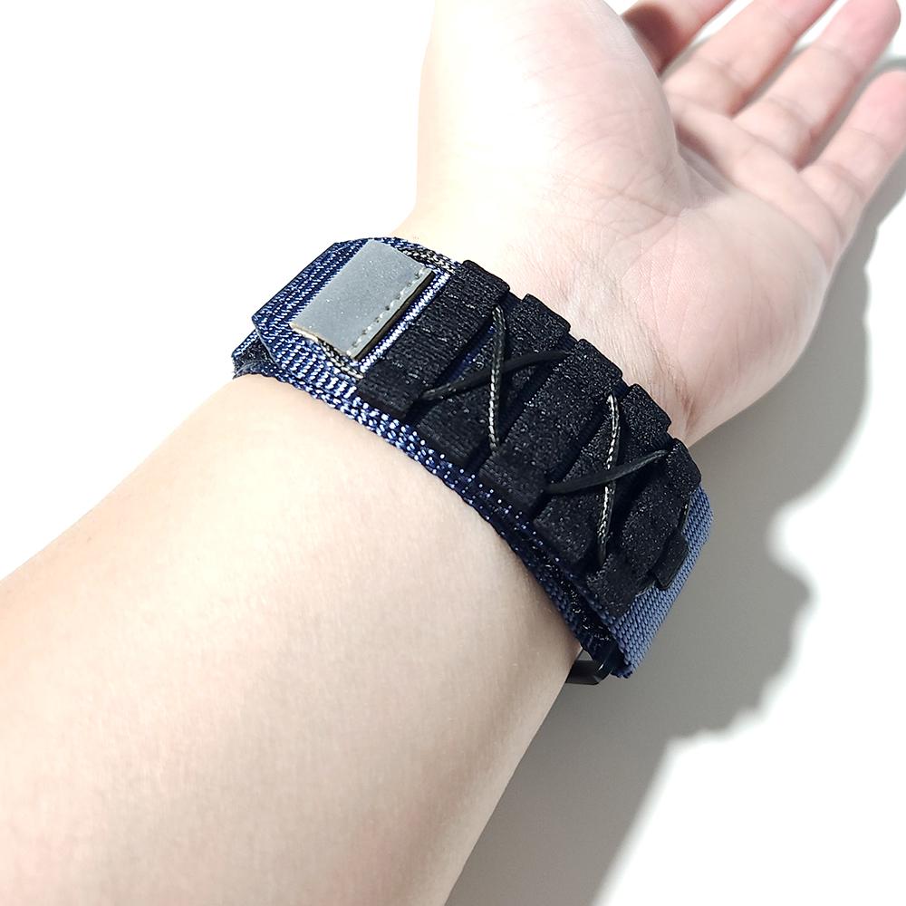 Tactical Nylon Braided Sport Band For Suunto Vertical / Suunto 9 Peak Pro / 5 Peak 22mm Woven Loop Strap Replacement Wristband