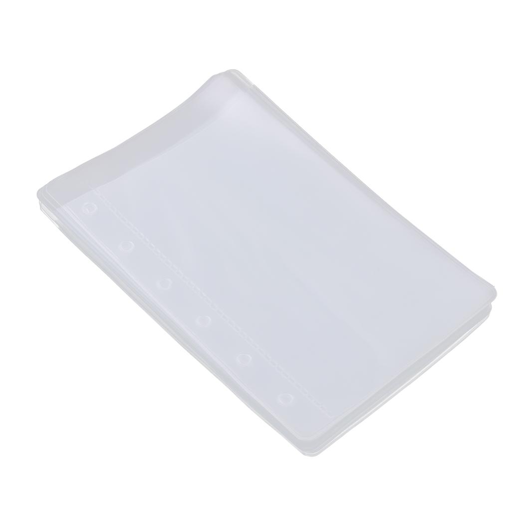 30-Pack A7 Binder Pocket 6 Holes Sleeves PVC Document Filling Bags Folders - Fit for