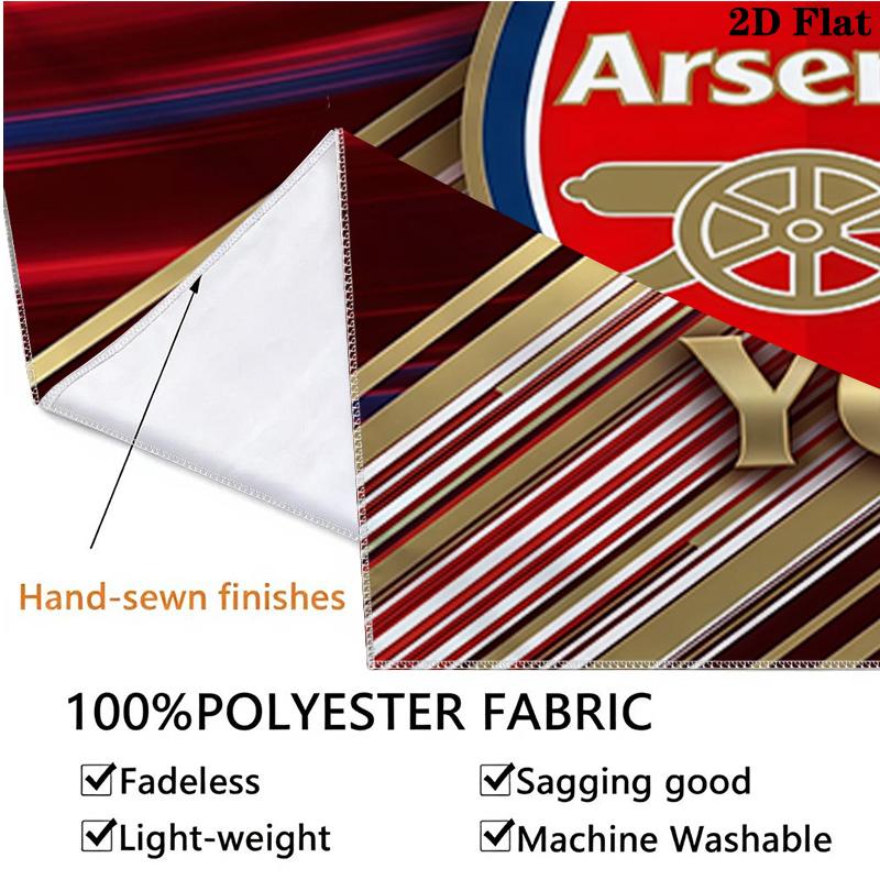 Custom Name Arsenal Printed Tapestry – Wall Hanging for Bedrooms, Dorms, and Home Decor