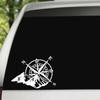Car Exterior Decoration Die Cut Vinyl Decals of Various Sizes for Compass Wind Rose Waterproof Car Decor Cover Scratch Sticker