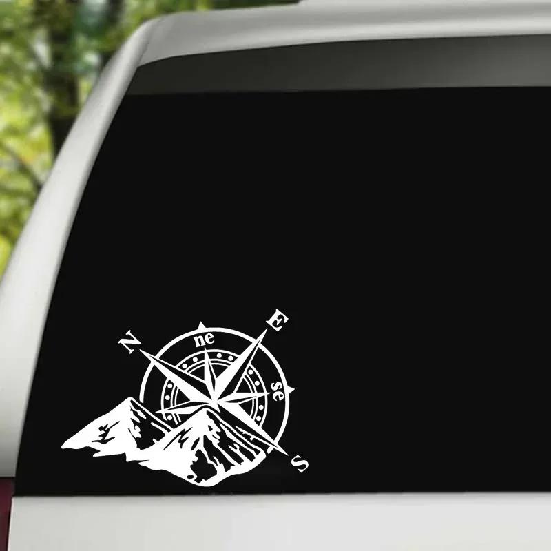Car Exterior Decoration Die Cut Vinyl Decals of Various Sizes for Compass Wind Rose Waterproof Car Decor Cover Scratch Sticker