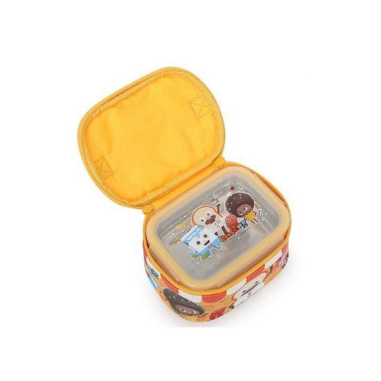 Brot Friseursalon Kinder Edelstahl 2-stöckige Brotdose mit Tasche Set
