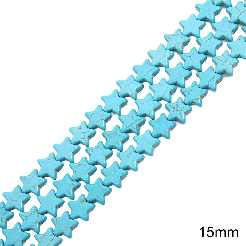 Synthetic Blue Turquoise Round Loose Beads for DIY Jewelry Accessories - Bracelets, Necklaces, Pendants