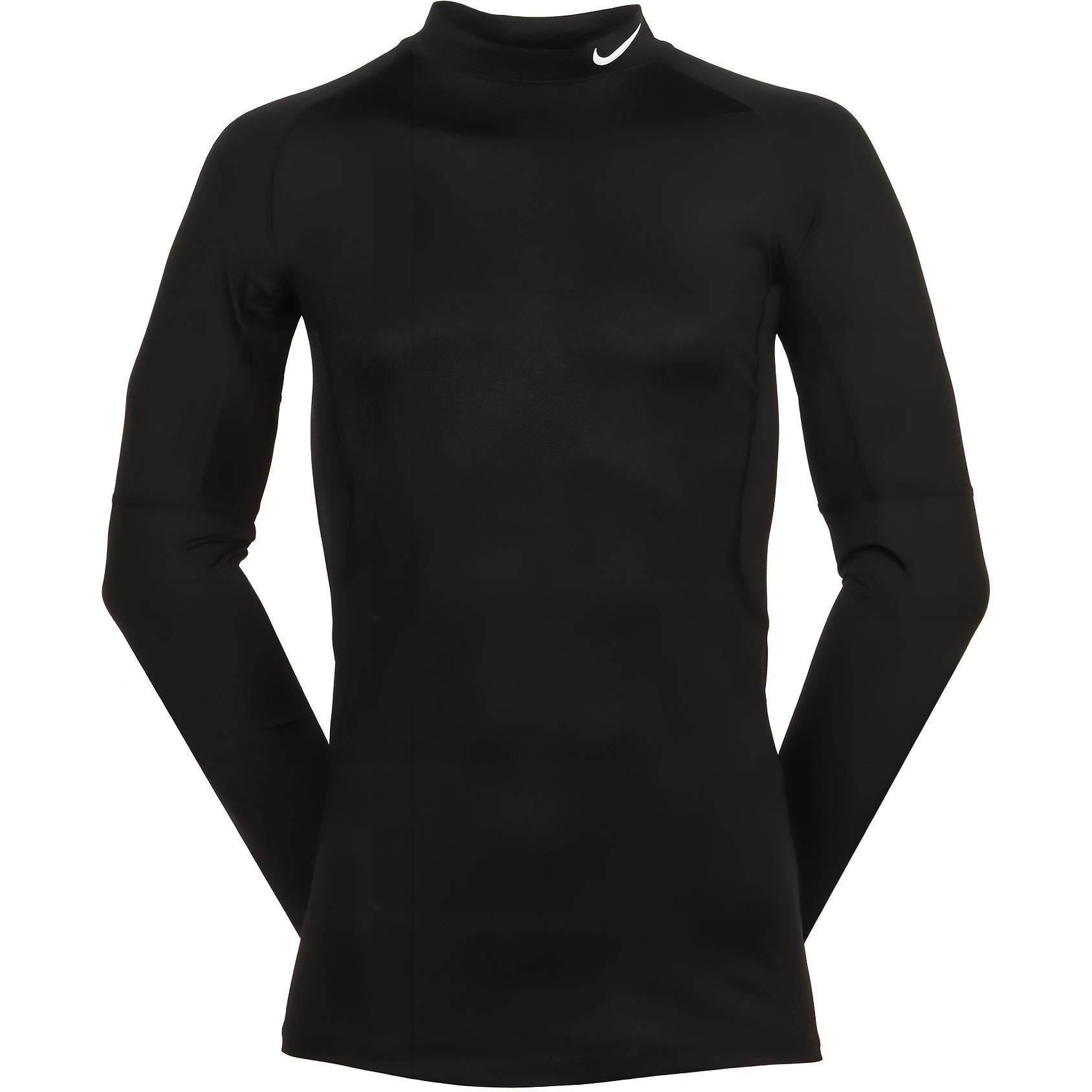 

Nike Pro Logo Print Slim Fit Long Sleeve T-Shirt Men Tops Black FB7908-010 L