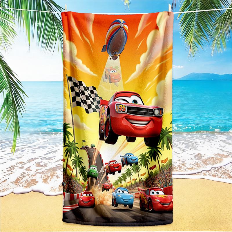 1pc Cars Movie Poster Race beach towel,quick drying absorbent beach towel,outdoor sports swimming beach towel,Soft and comfortable Y71812