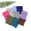 10 Pièces 10X14Cm Sac Cadeau Jute Fait Main Sac Naturel Coton Lin Sac d'Emballage Cadeau Sac de Rangement Bijoux