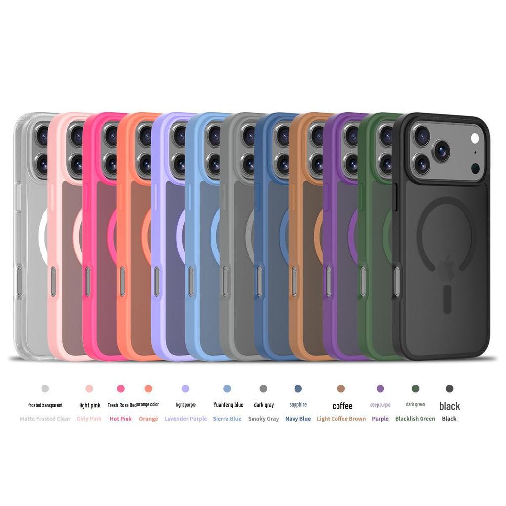 Silver Shield Frosted iPhone 17 Pro Max Magnetic Case