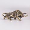 Brass Lucky Bullfighting Statue Copper Animal Miniature Figurine Pendant Home Ornaments