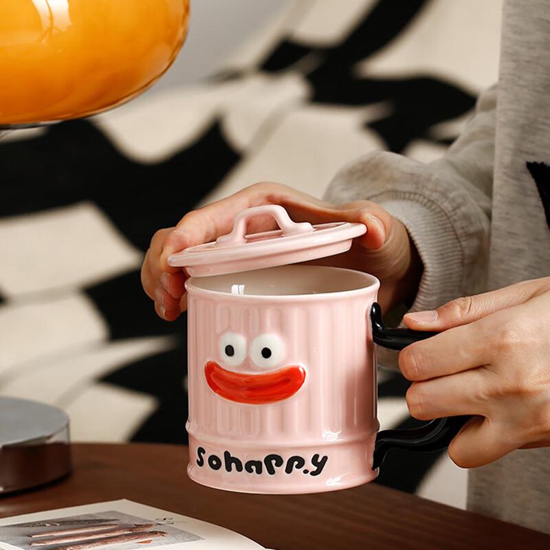 Cute Big Mouth Ceramic Mug Gift Set