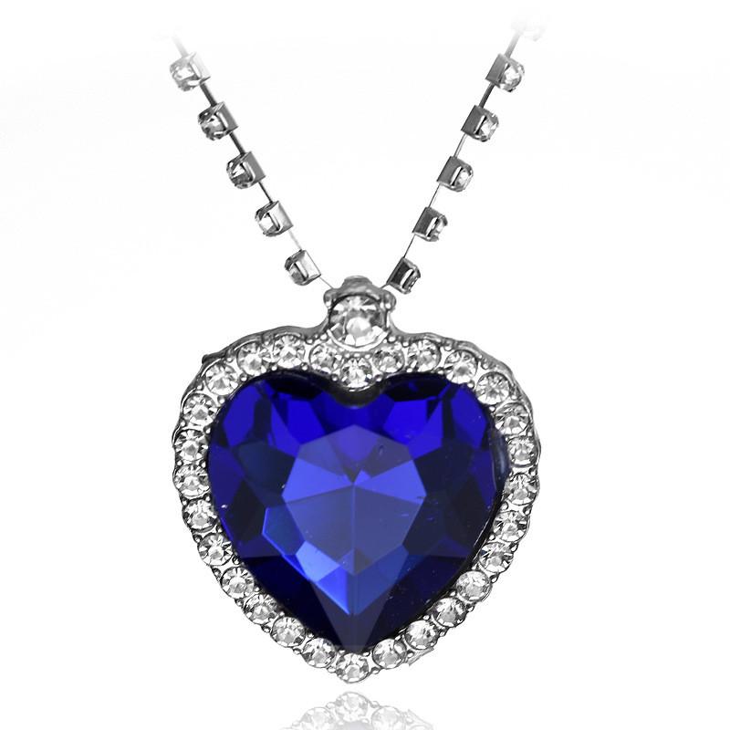 Cadena Colgante Corazón del Océano Titanic con Material de Aleación Para Uso Casual Elegante