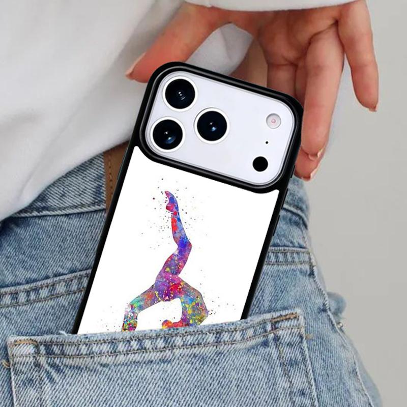 Love Gymnastics Phone Case for iPhone 17ProMax 12 13 14 15 16e 17 Pro Max Plus Air Cover