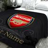 1PC Arsenal F Custom Name Patterned Flannel Blanket Suitable For All Seasons for Home Decor Warmth and Comfort Gifts Holiday Present