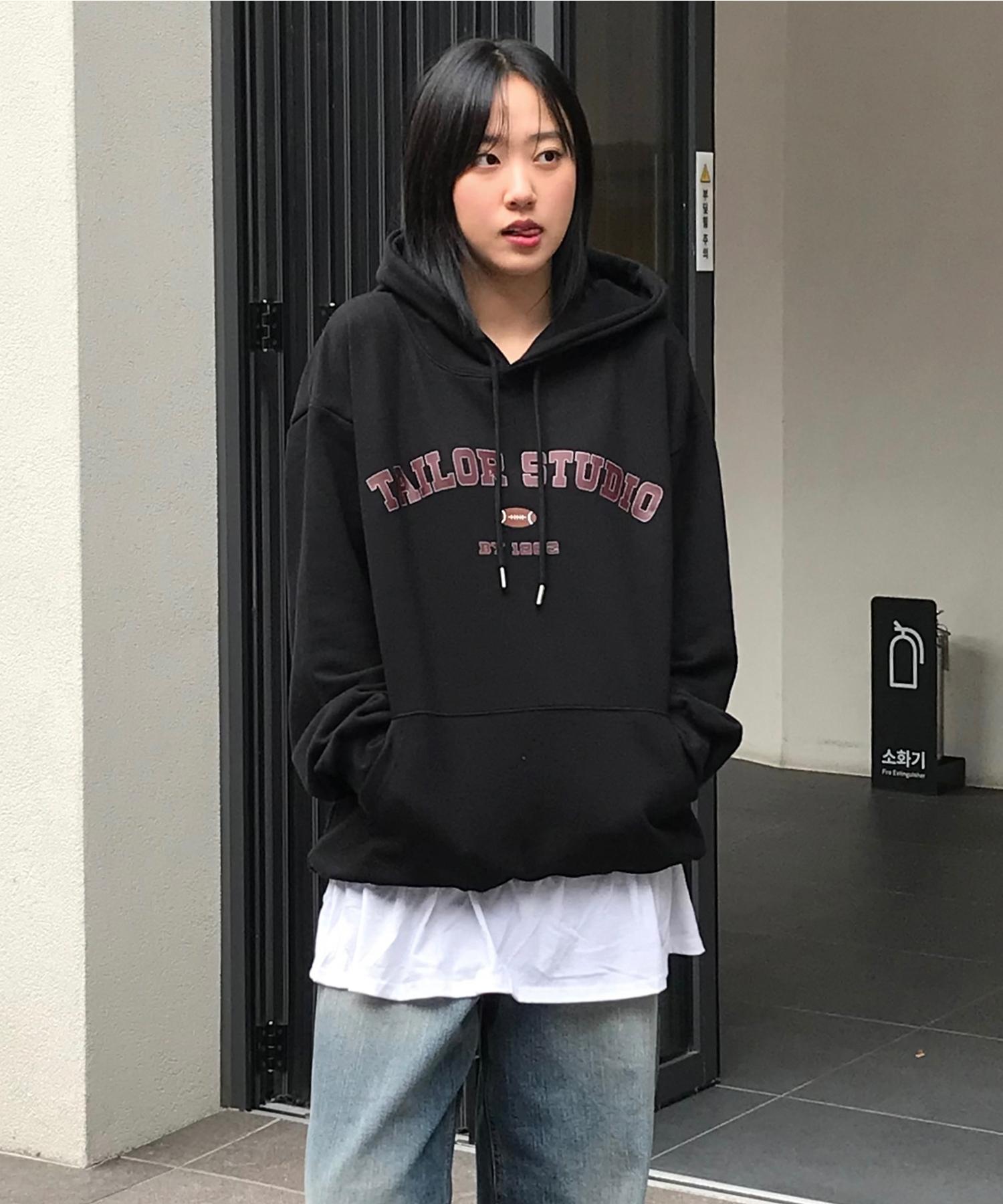 Taylor Studio College Arch Logo Hoodie (Black) Black/L