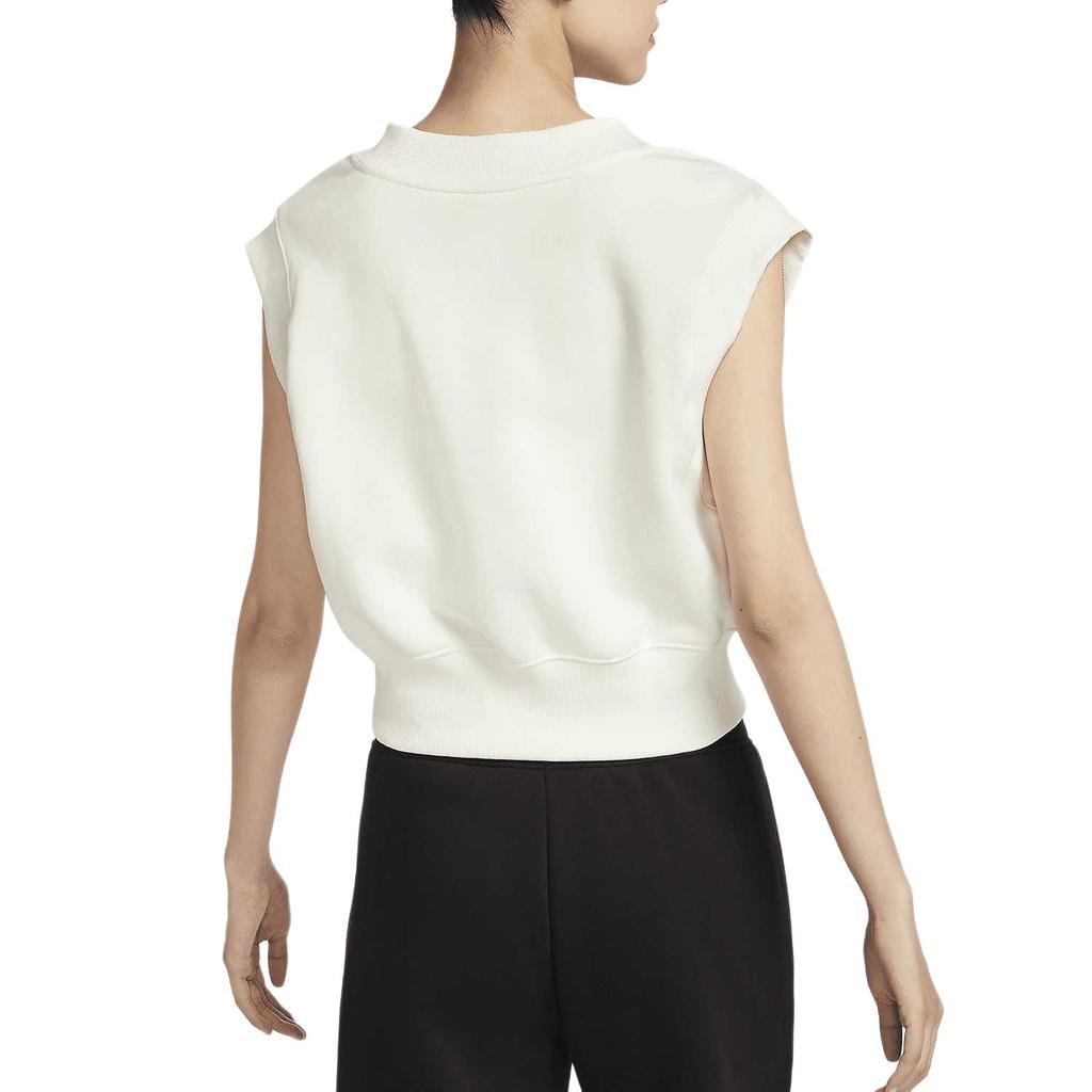 New Nike Sportswear Phoenix Fleece Tank Top Women's Canvas White/Black FV6317-133