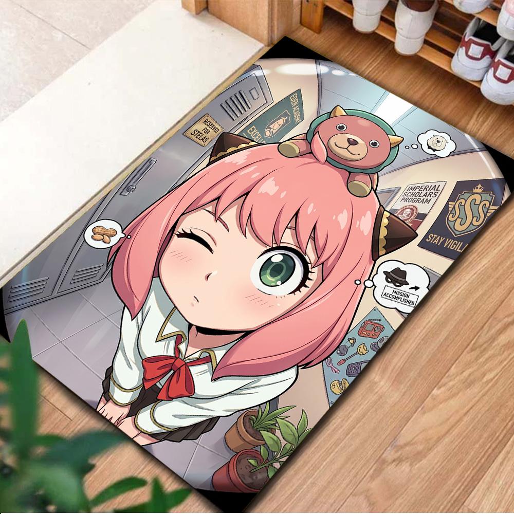 SPY×FAMILY Carpet Floor Mat Gamer Bedroom Home Room Decor Washable Non Slip Large Area YUN6512