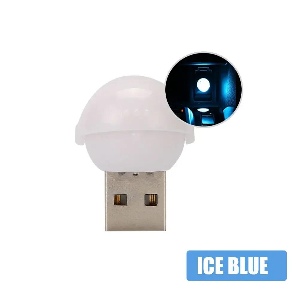 1Pc Car Interior Mini USB LED Atmosphere Lights Decorative Lamp Party Ambient Modeling lamps Universal Car Lights Accessories