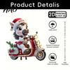 Unique Christmas Ornaments Pony Ornament 2D Acrylic Hanging Decor for Car Premium And Tree Cute Horse Design Holiday Gift Kids Theme