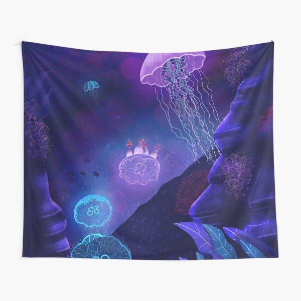 Jellyfish Tapestry Universe Colorful Sea Marine Life Tapestry Bedroom Apartment Dorm Living Room Decor To Hanging Tapestries