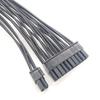 30cm Dual PSU 24 Pin ATX Motherboard Power Splitter Cable 20+4 Pin Extension Cord Female to Male Y Adapter for Mining Rig PC