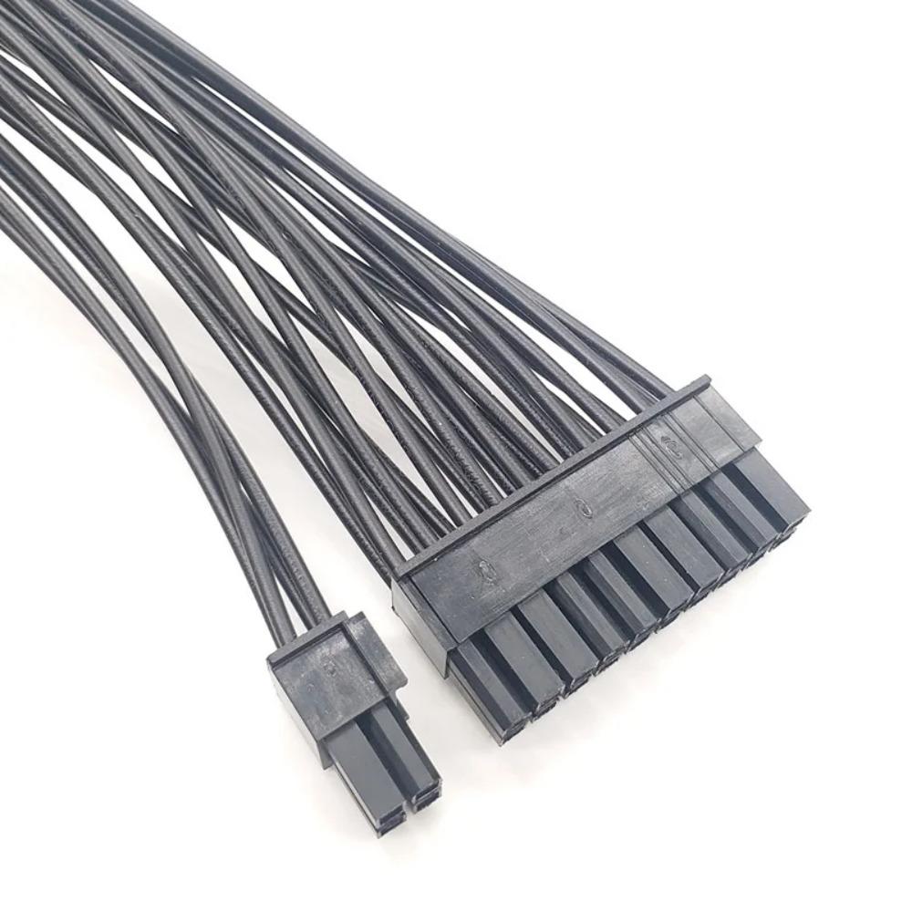 30cm Dual PSU 24 Pin ATX Motherboard Power Splitter Cable 20+4 Pin Extension Cord Female to Male Y Adapter for Mining Rig PC