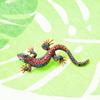 Unisex Brooch Pin Lizard Colorful Rhinestones Jewelry Vintage Long Lasting Blazer Brooch Clothes Decor