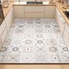 Kitchen Rug PVC Leather Waterproof Non-slip Floot Mat Large Size Oil-proof Stain-resistant Foot Mats Modern Home Decor Carpet