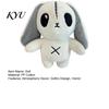 Creepy Cute Bunny Toy Halloween Horror Plush Toy, Rabbit Stuffed Animal Unique Photography Prop Doll for Kids, Soft Collectible Figurine Party