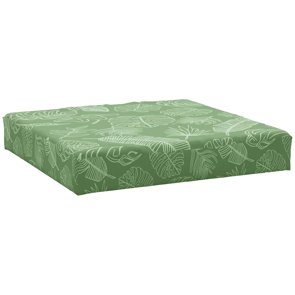 Vidaxl Pallet Cushions, 3 Pcs., Leaf Pattern, Oxford Fabric