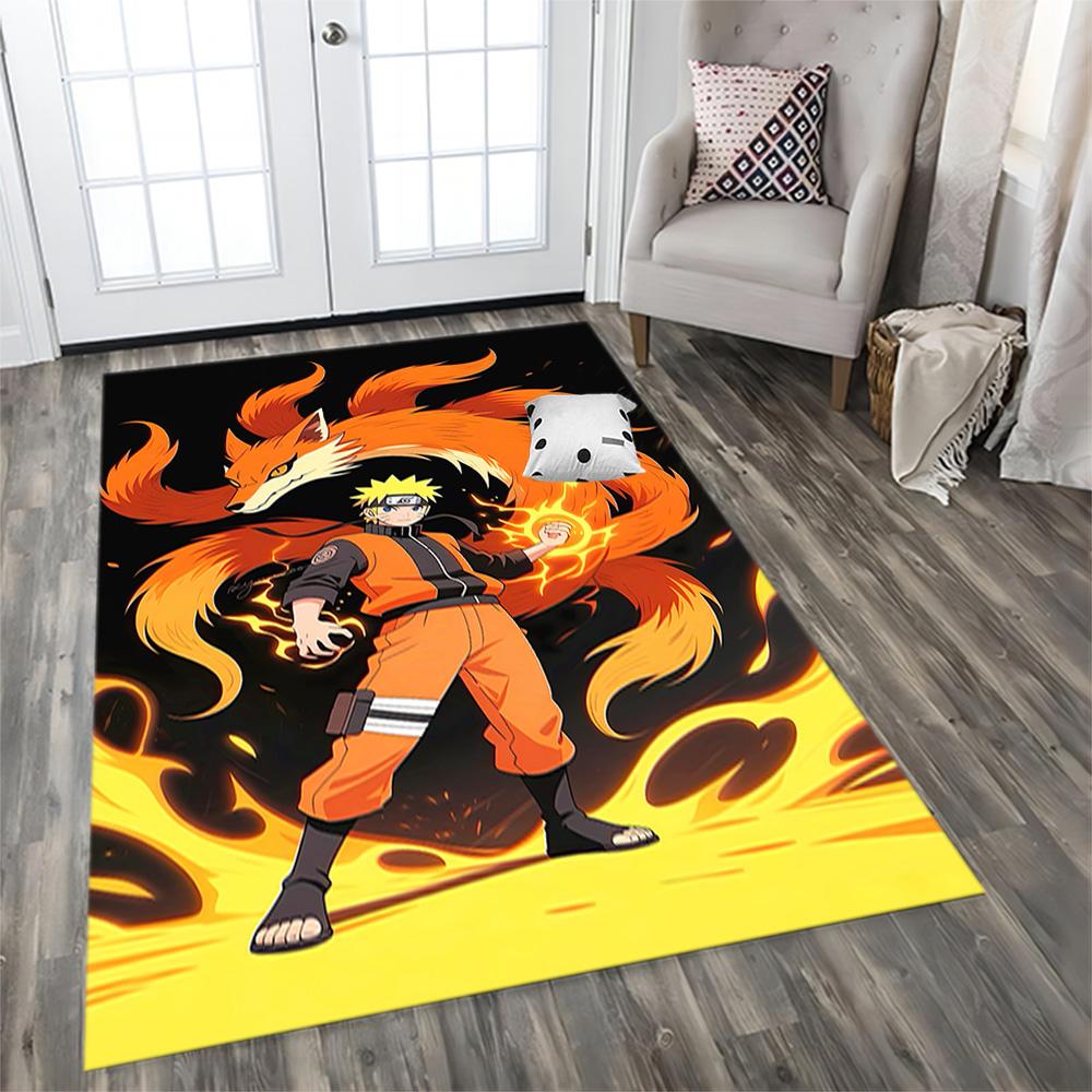 Naruto's Fire Mode for Living Room, Bedroom Rug, Study Room, Hallway Decoration, Perfect for Home Decoration or Holiday Gifts