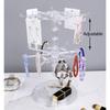 Jewelry Rotating Ring Display Holder Organizer Necklace Keychain Shelf Home Storage Rack For Earrings Watch Showcase