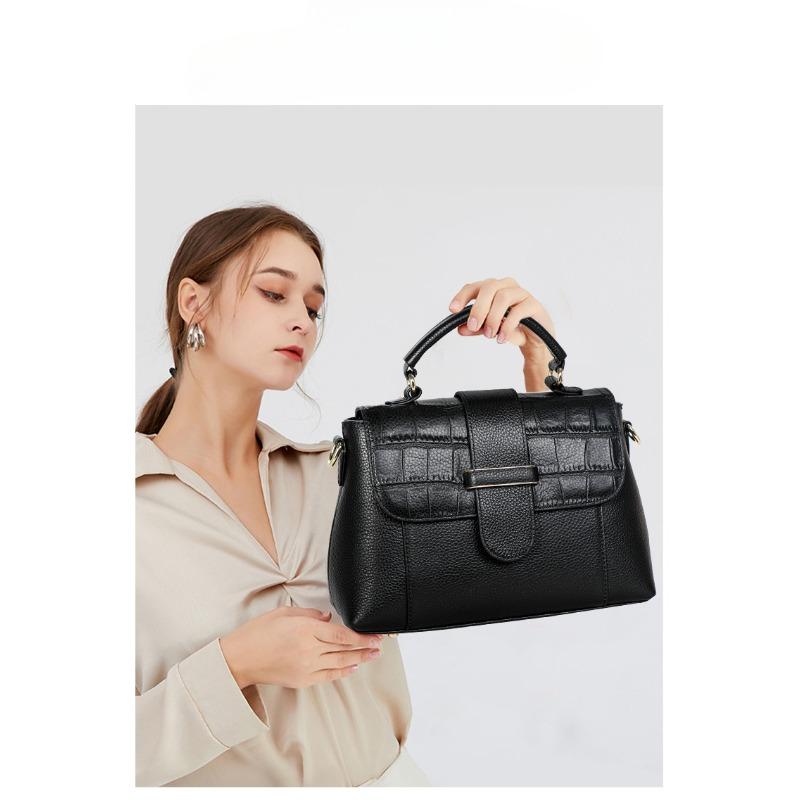 New Bag Portable Crossbody Dual-purpose Women's Bag Genuine Leather High-end Head Layer Cowhide Mother's Bag Atmospheric