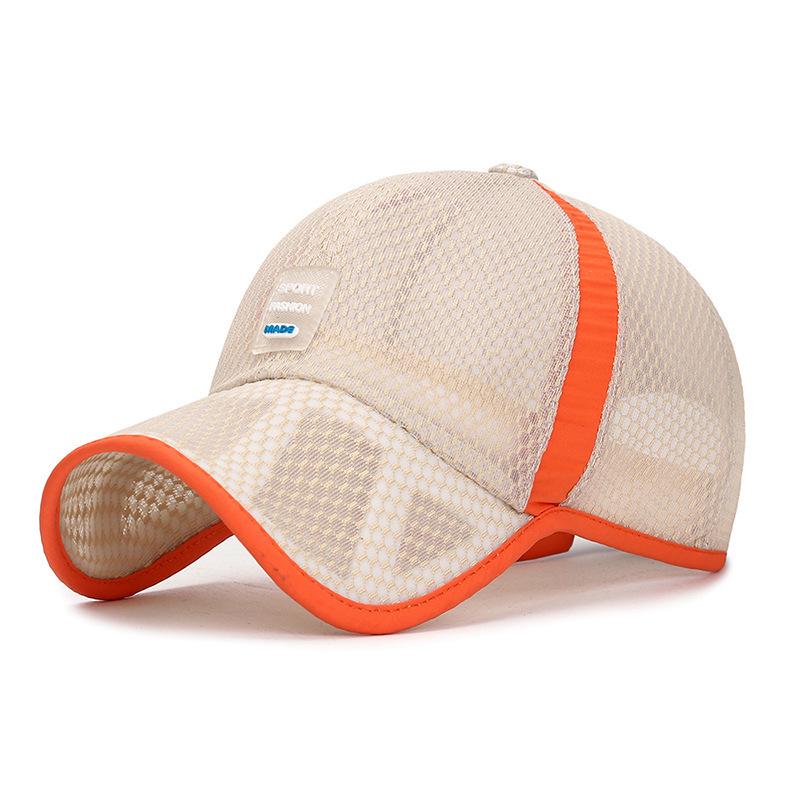 Zhenyueqi Kids' Summer Mesh Sun Hat - Breathable Outdoor Baseball Cap with Hollow Brim