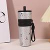 Aurora 316 Stainless Steel Insulated Cup with Handle & Straw - Creative Car Cup