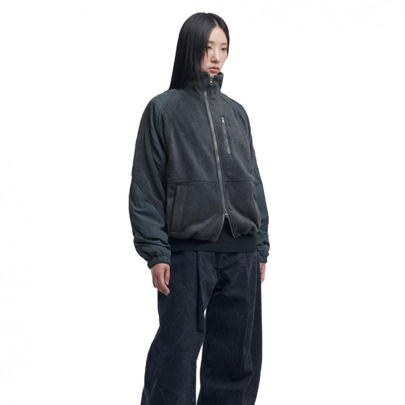 Nomanual T.s Fleece Jacket   Charcoal