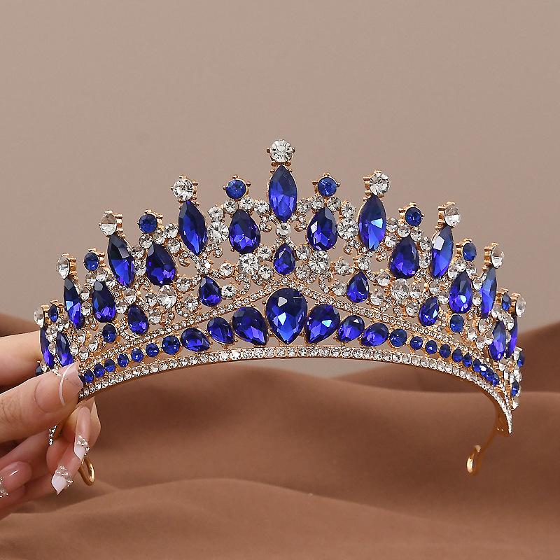 Baroque Crystal Bridal Crown and Hair Accessories Set