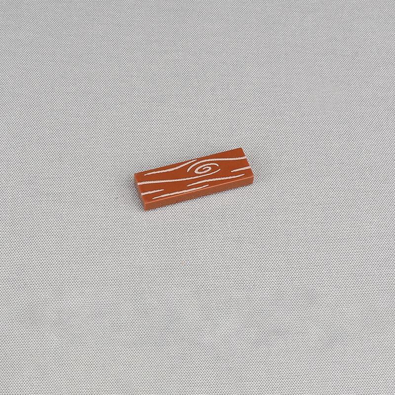 Non-Toxic Moc 10Pcs 63864 Printed Wood Grain Floor Pattern Building Blocks 2431 Matching Compatible Accessories Diy Toys Children Kid Gift