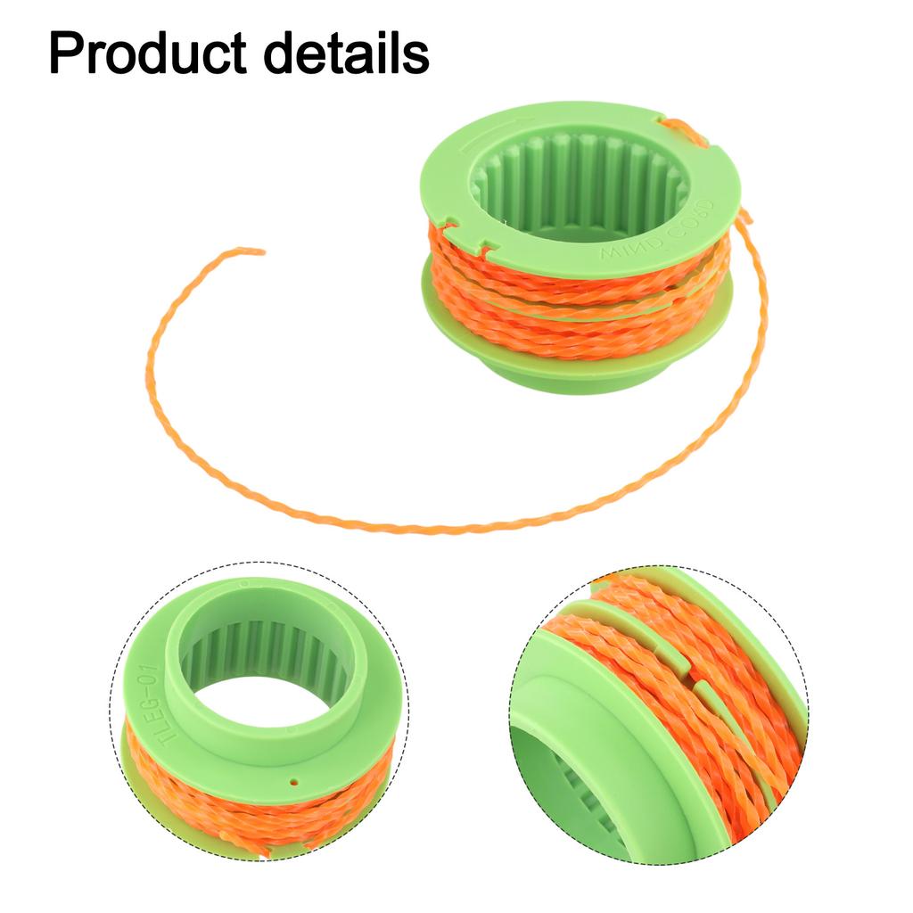 For EGO For ST1500E BC1500E AS1300 Spool Line Trimmer 15 Inch 1pcs 5m Accessories Lawn Mower Nylon Replacement