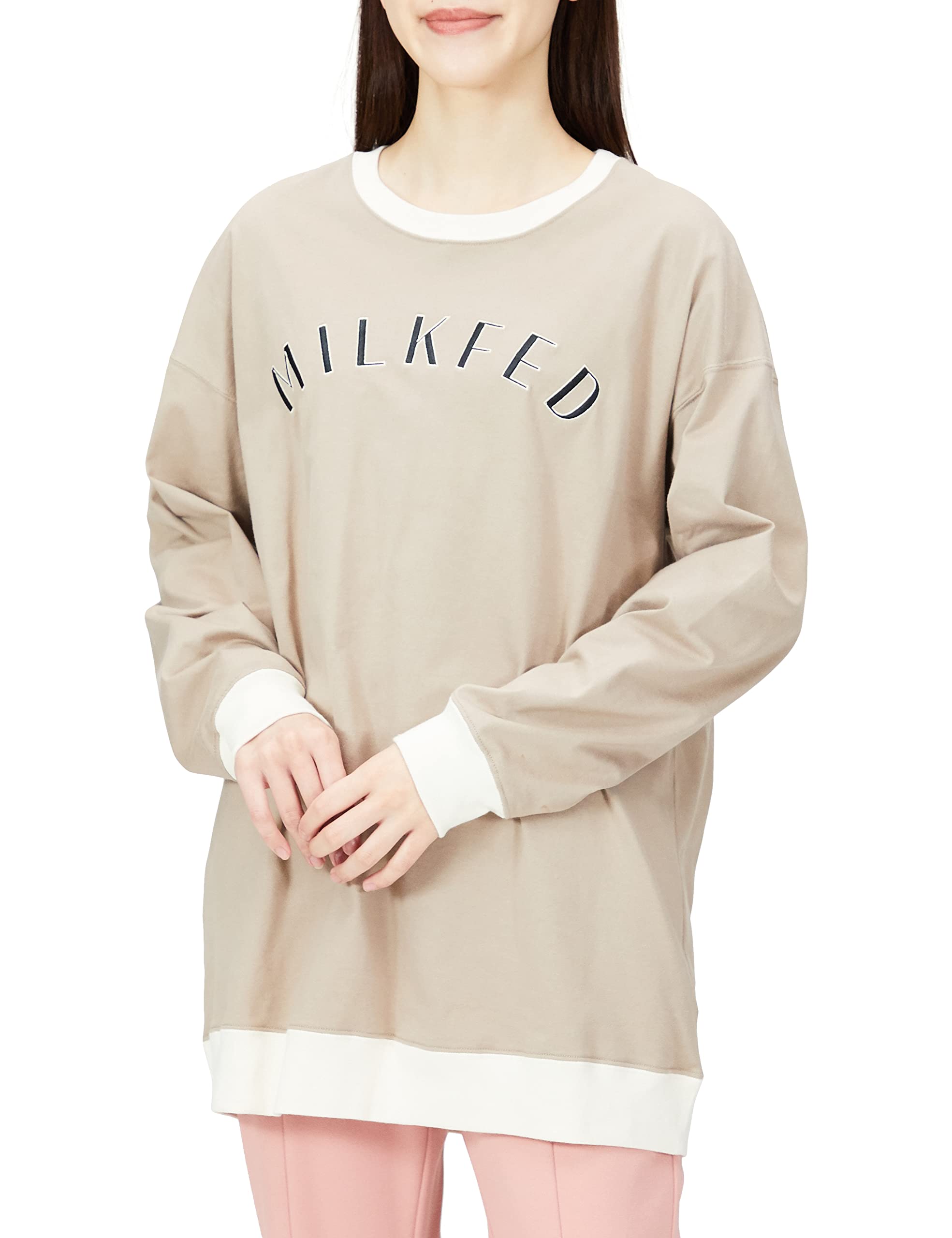 

Milkfed Long Sleeve Tee Bi-Color бежевый